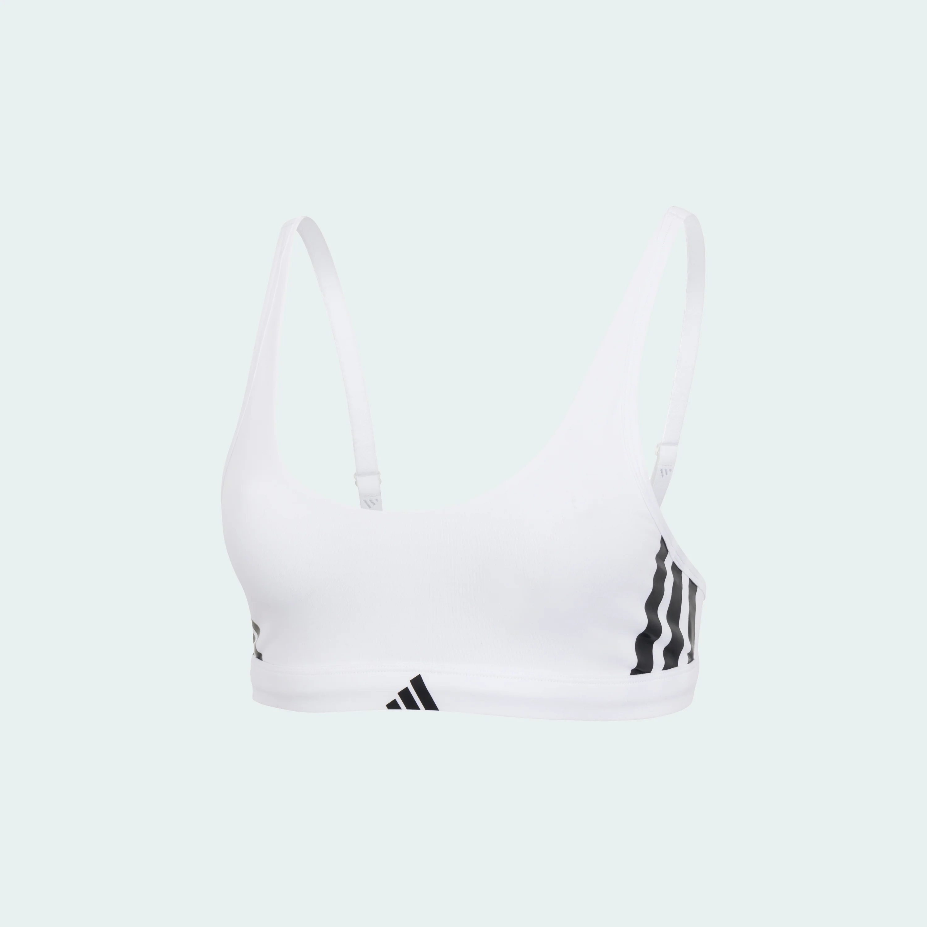 ACTIVE ESSENTIALS COTTON 3 STRIPES SCOOP BRALETTE - Image 12