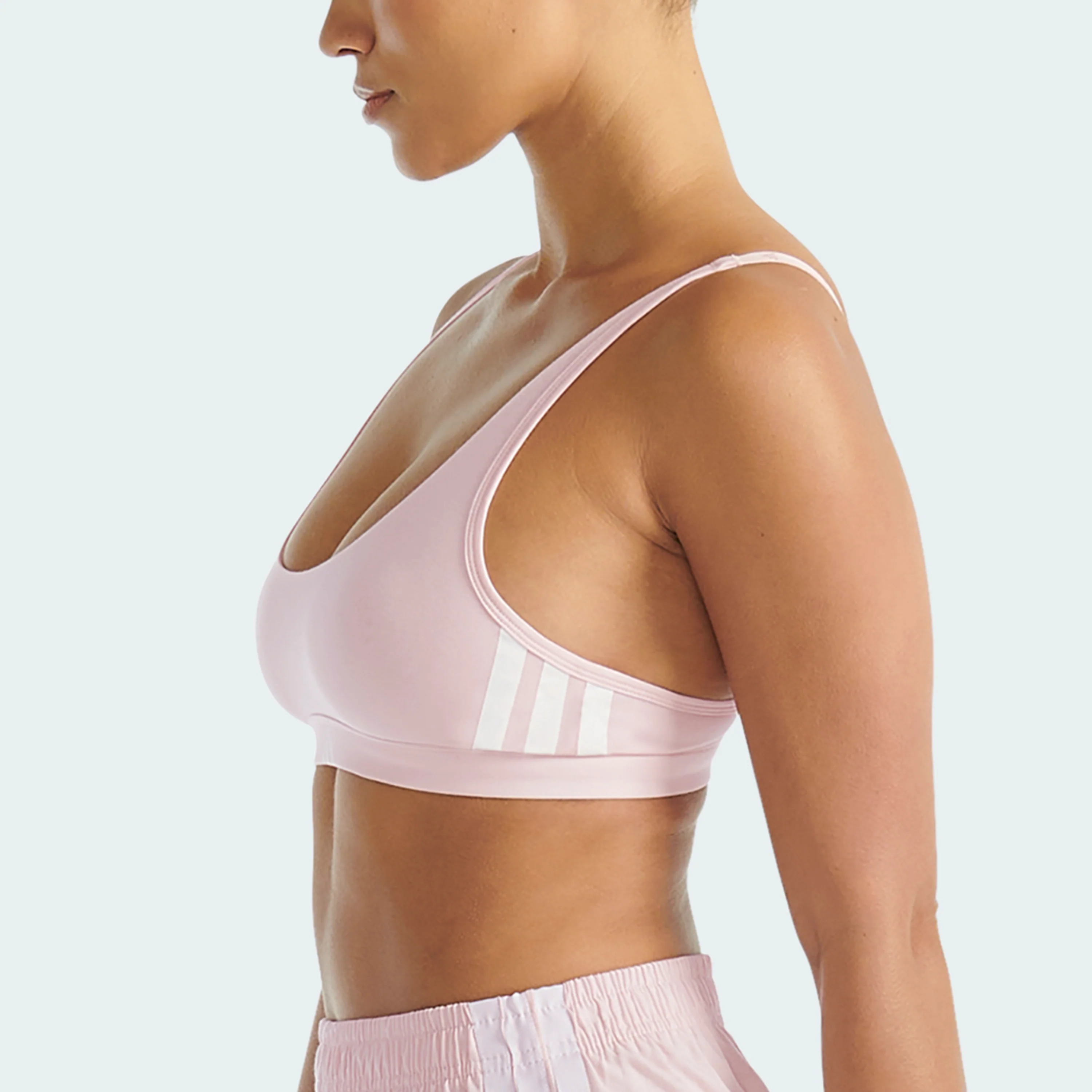 ACTIVE ESSENTIALS COTTON 3 STRIPES SCOOP BRALETTE - Image 21