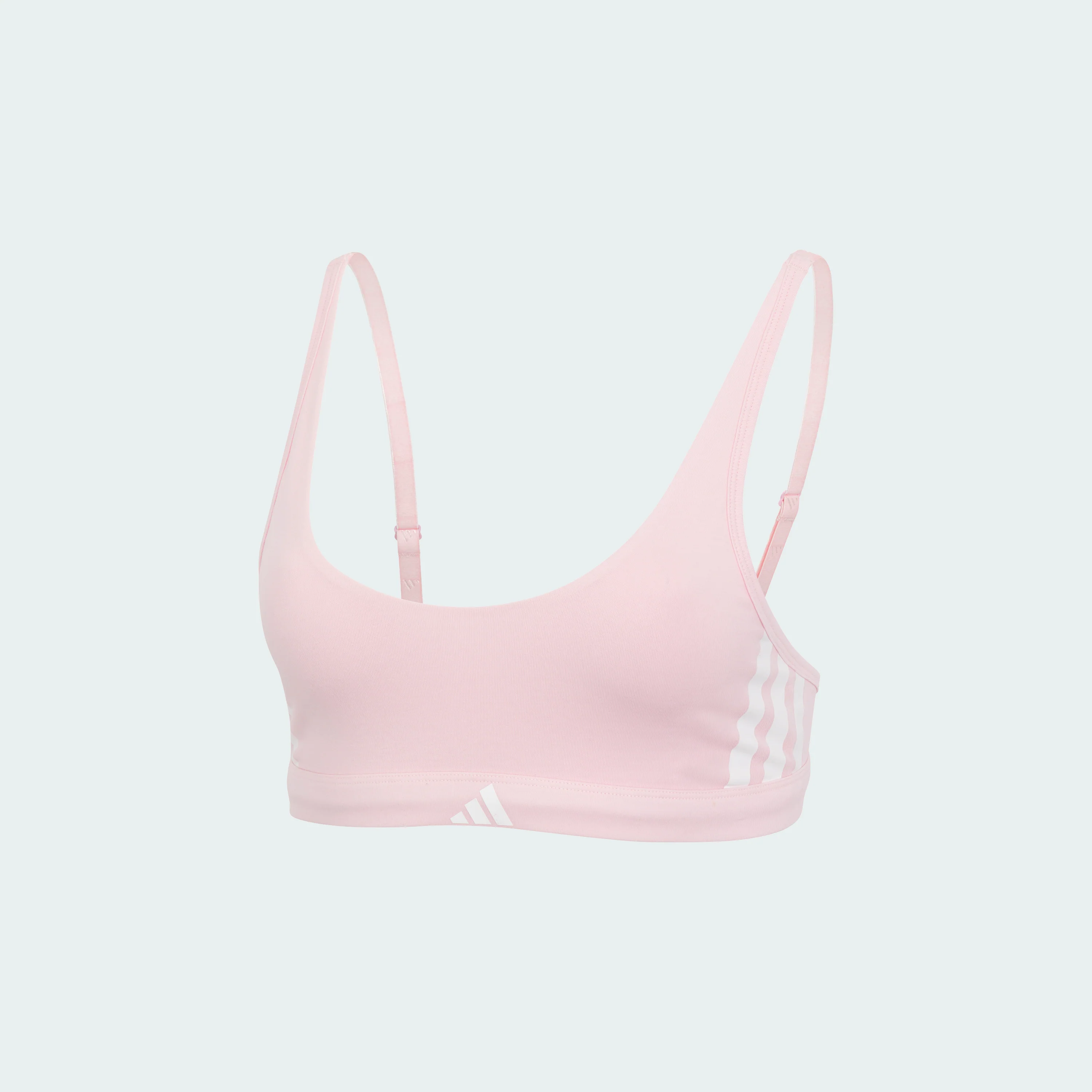 ACTIVE ESSENTIALS COTTON 3 STRIPES SCOOP BRALETTE - Image 24