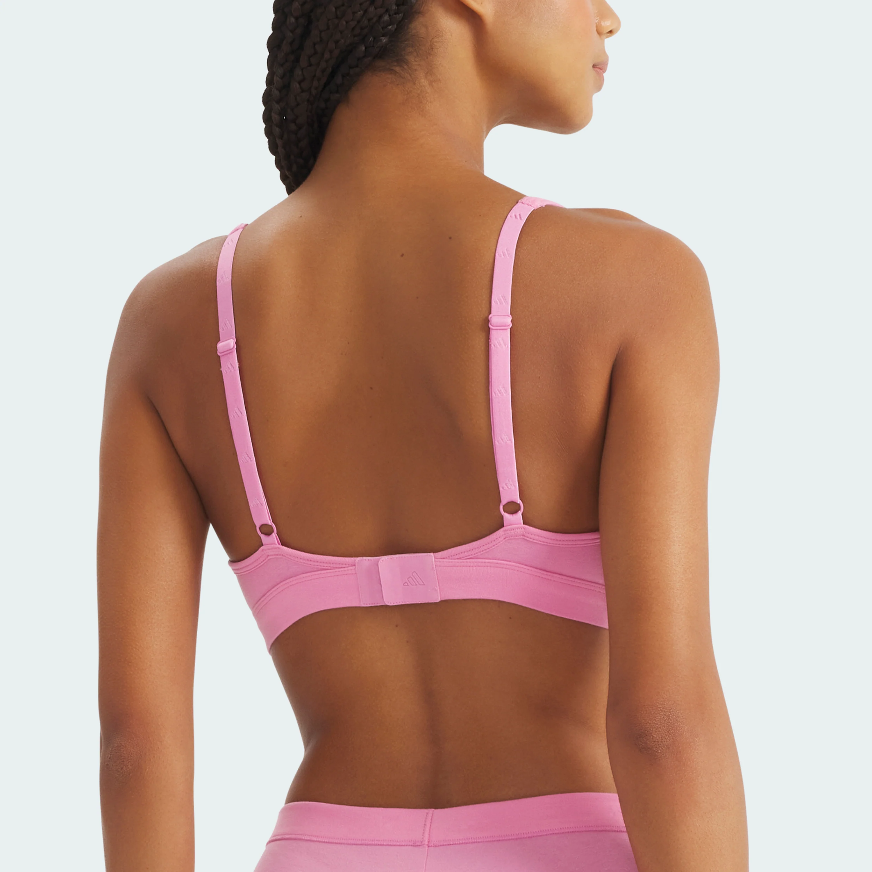 ACTIVE ESSENTIALS COTTON 3 STRIPES SCOOP BRALETTE - Image 28