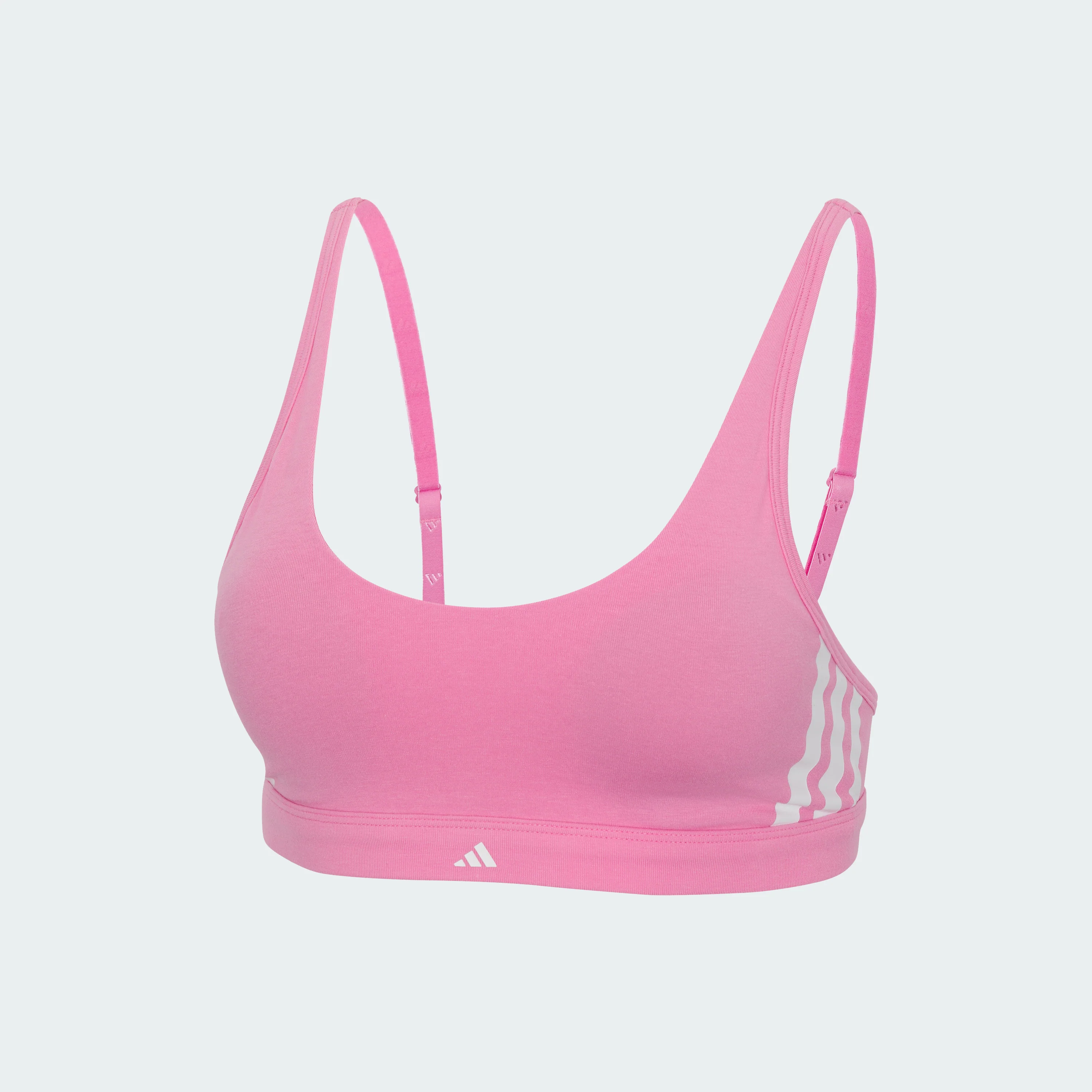 ACTIVE ESSENTIALS COTTON 3 STRIPES SCOOP BRALETTE - Image 30