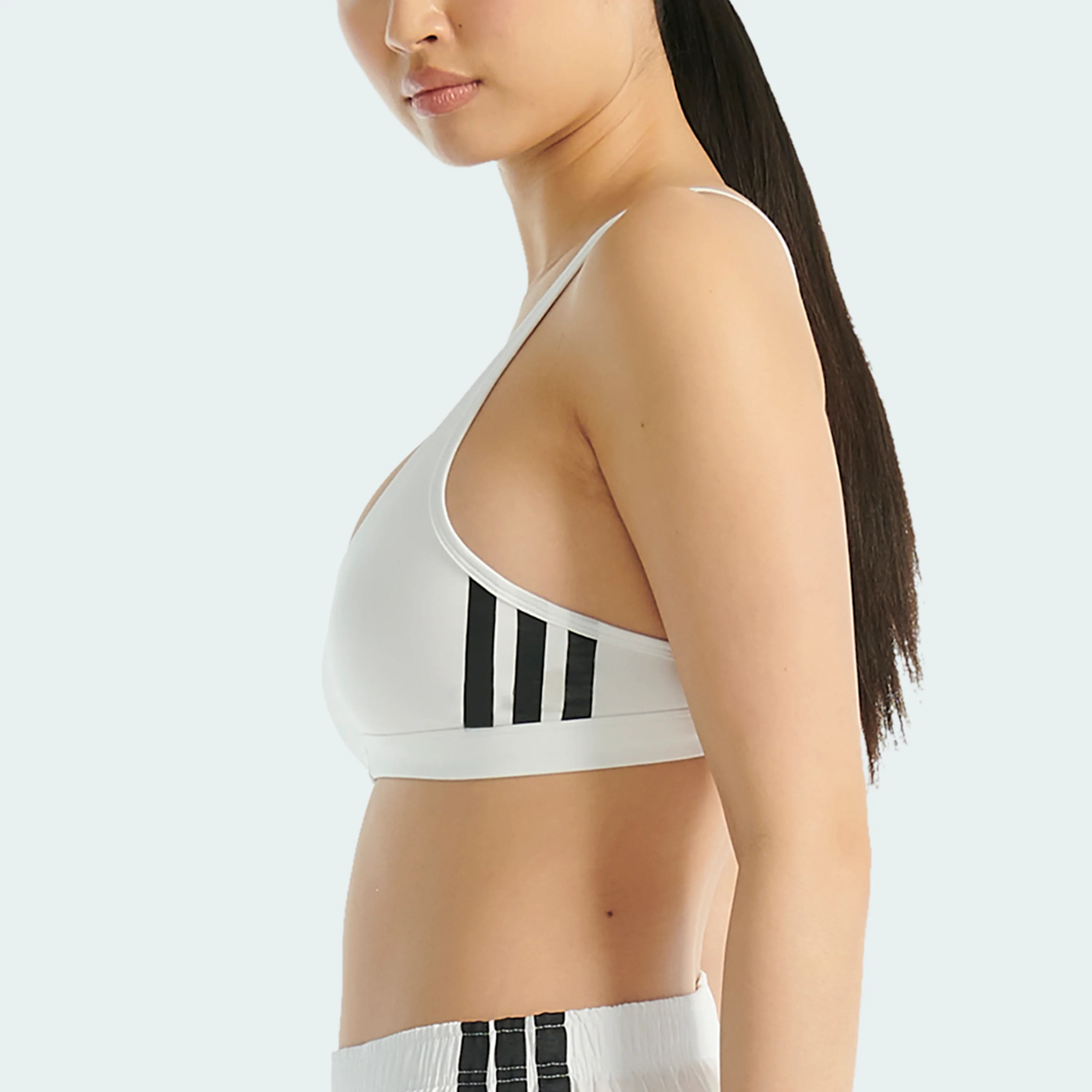ACTIVE ESSENTIALS COTTON 3 STRIPES SCOOP BRALETTE - Image 9