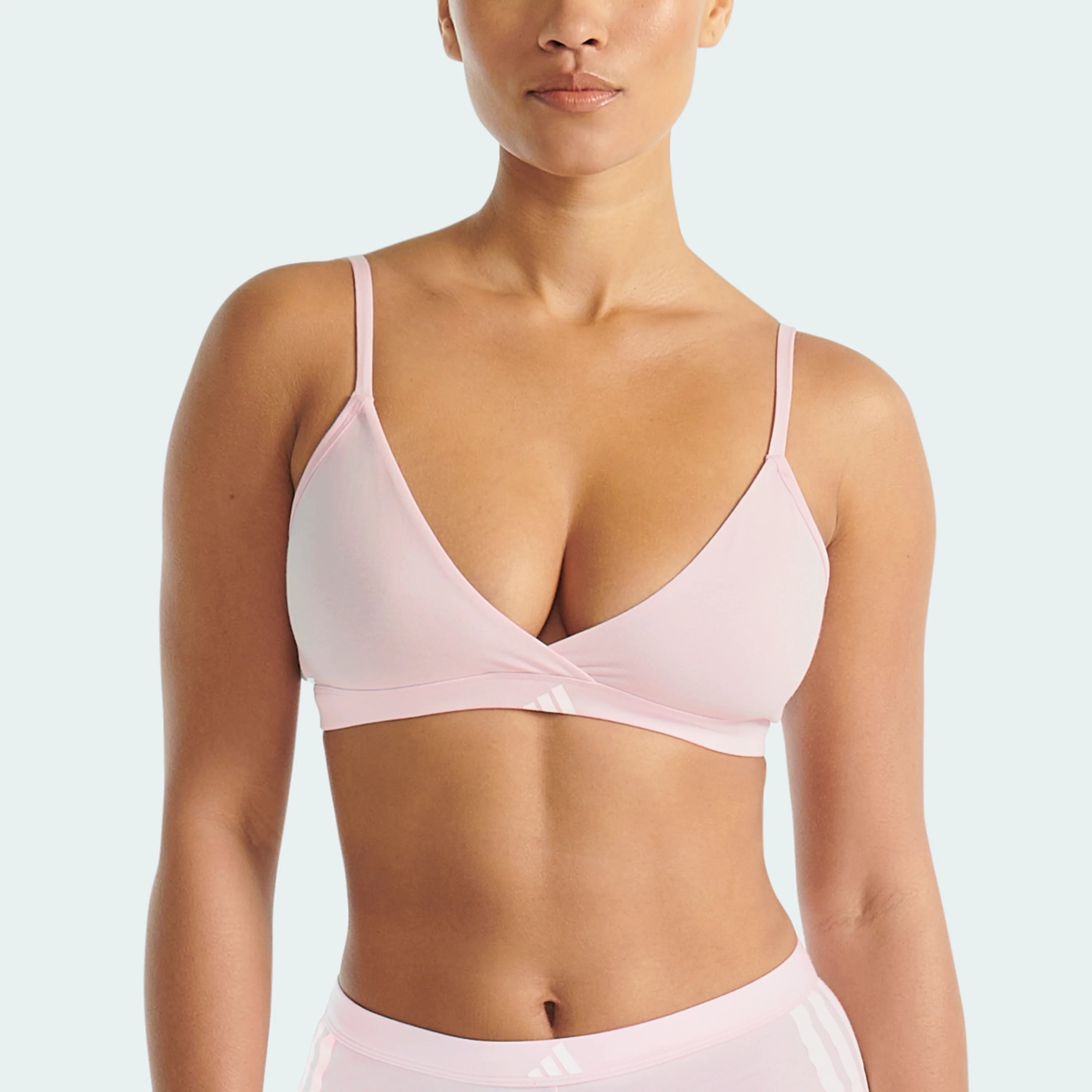 ACTIVE ESSENTIALS COTTON 3 STRIPES TRIANGLE WRAP BRALETTE - Image 13