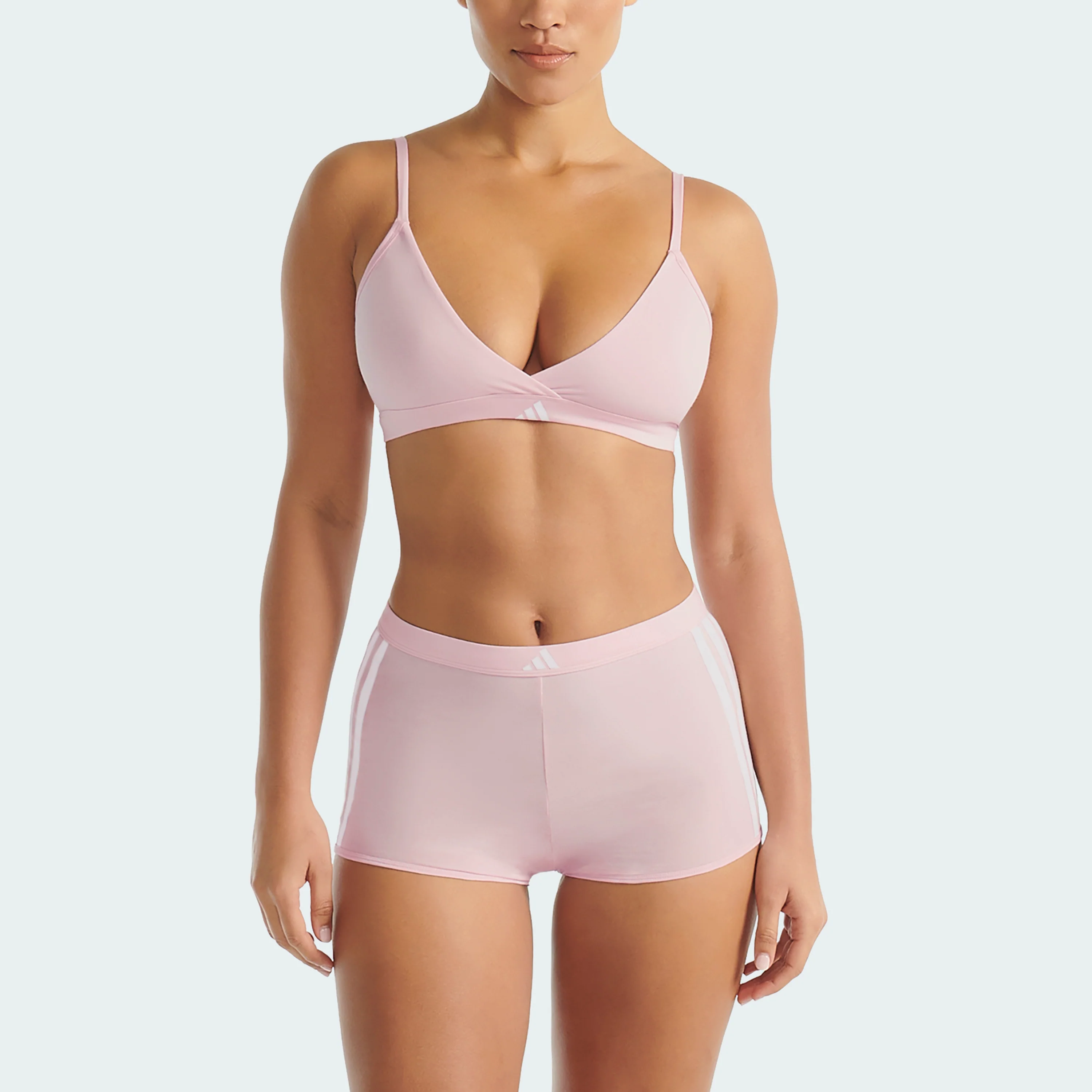ACTIVE ESSENTIALS COTTON 3 STRIPES TRIANGLE WRAP BRALETTE - Image 18