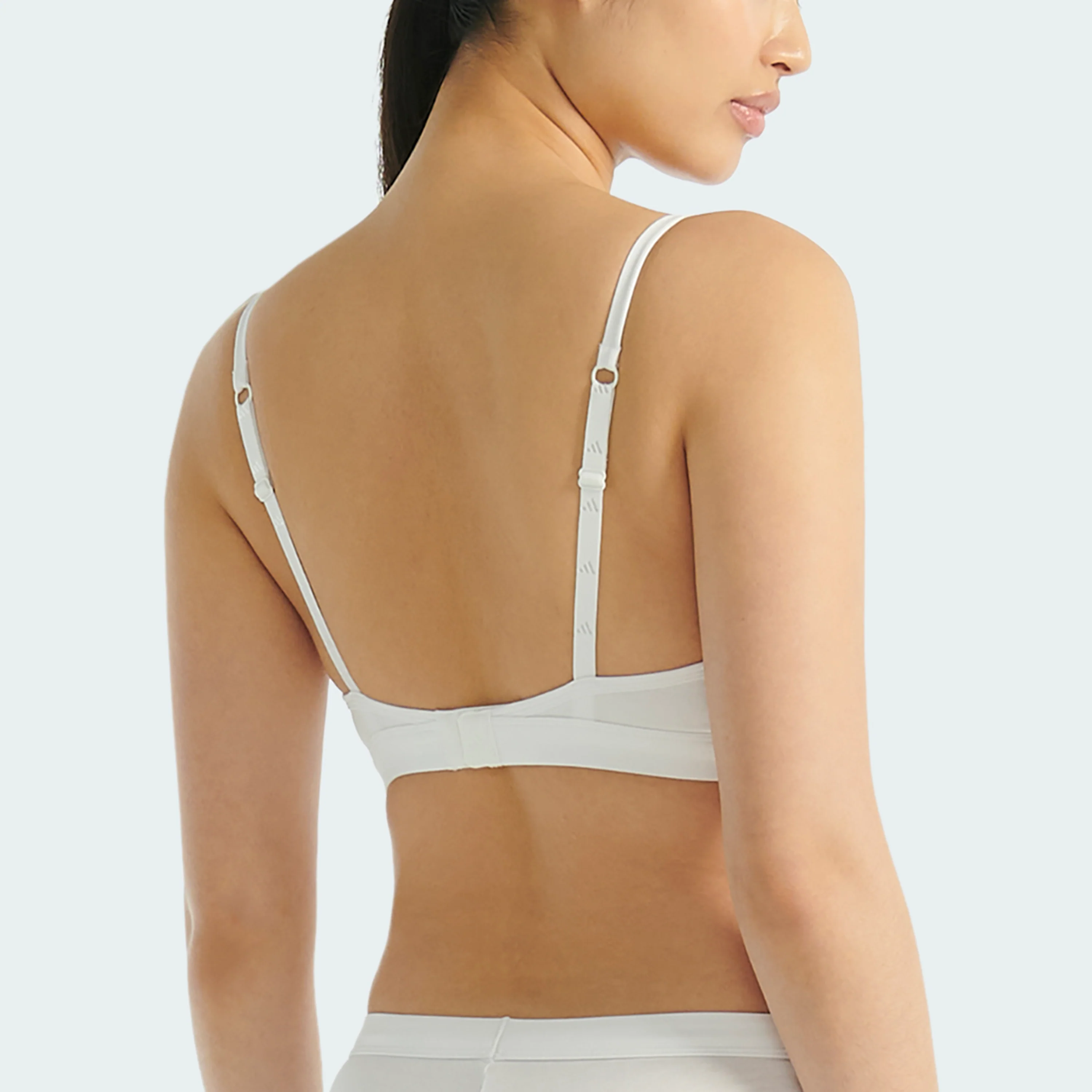 ACTIVE ESSENTIALS COTTON 3 STRIPES TRIANGLE WRAP BRALETTE - Image 9