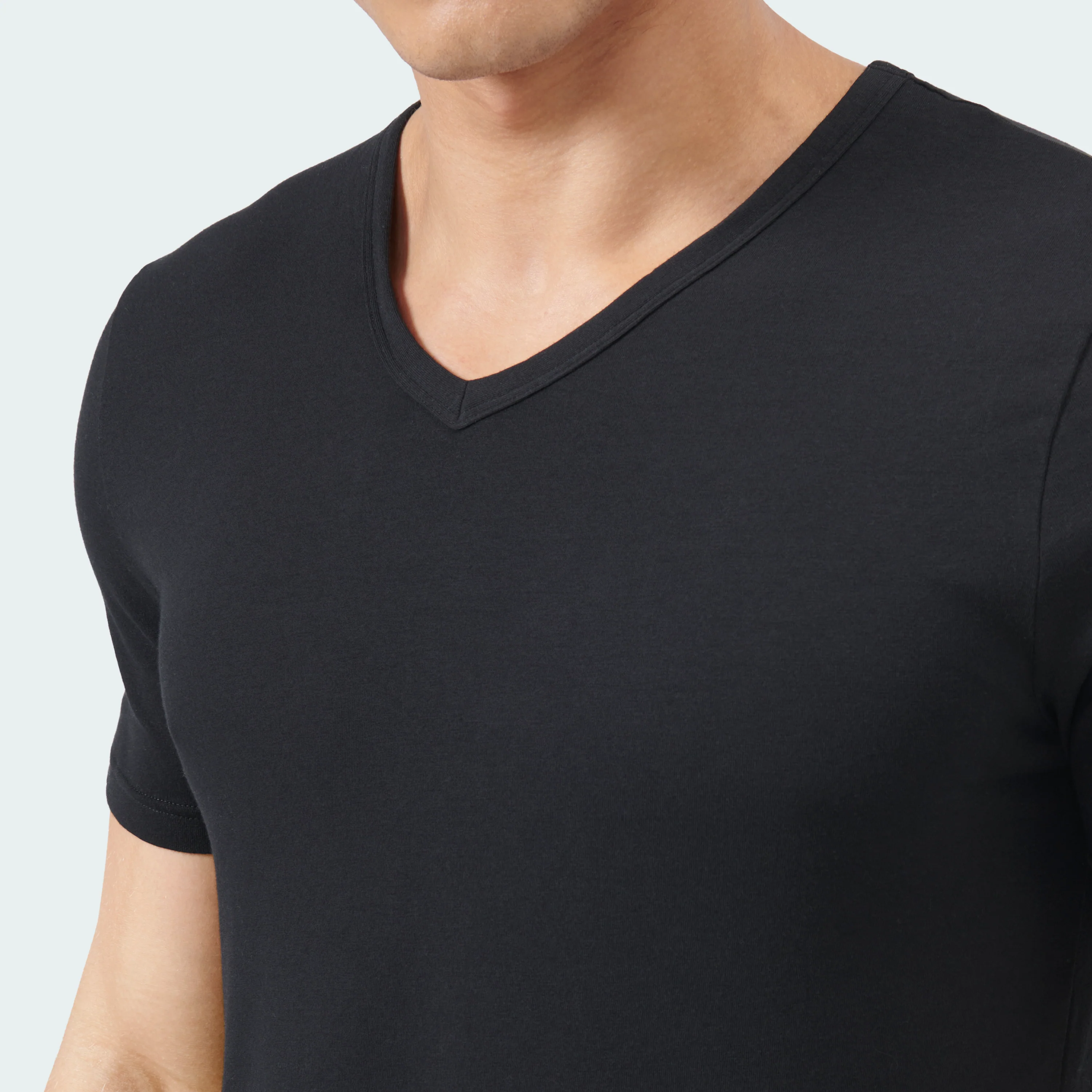 ACTIVE FLEX COTTON V NECK SHIRT 2 PAIRS - Image 8