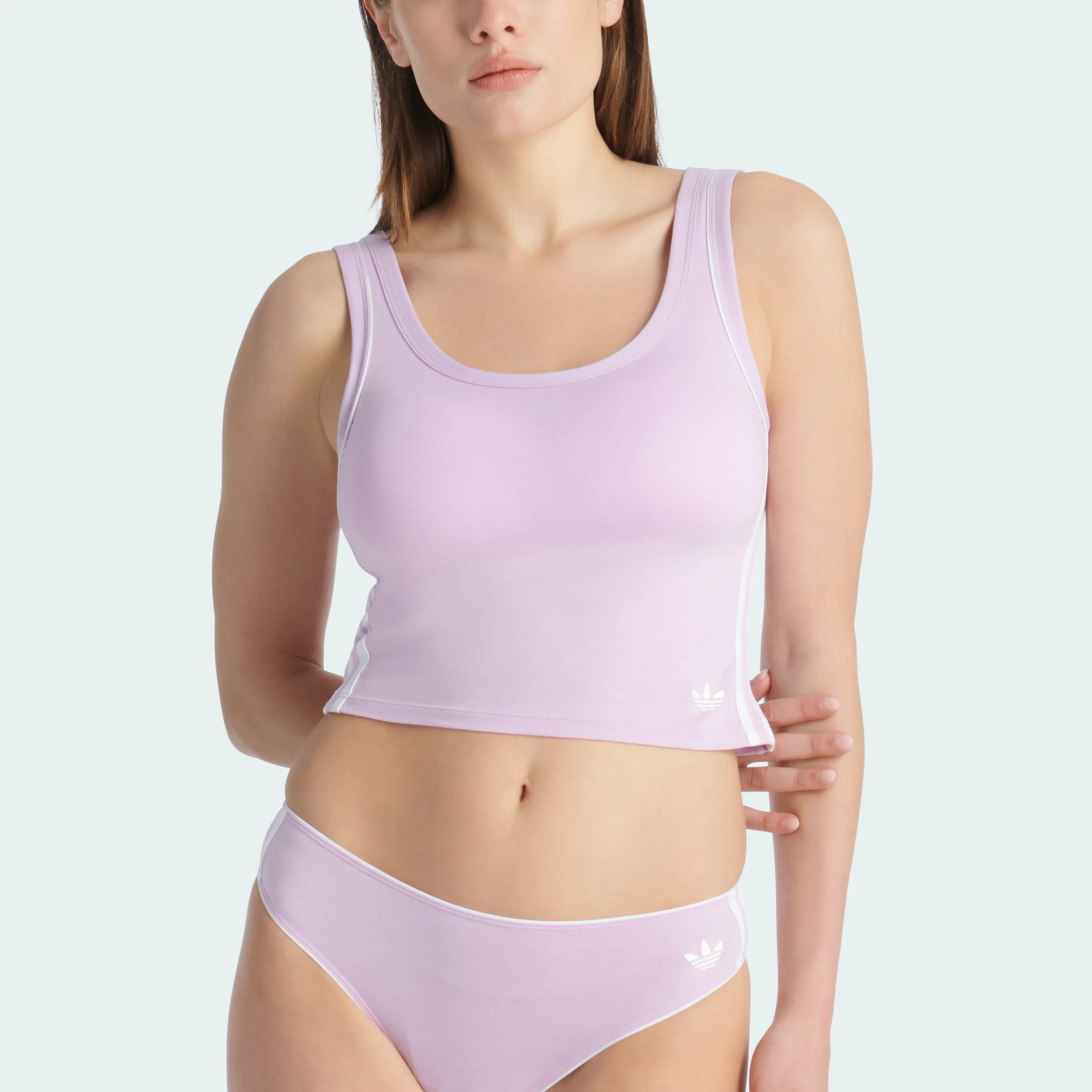 ADICOLOR COMFORT FLEX COTTON PADDED CROP TOP - Image 13