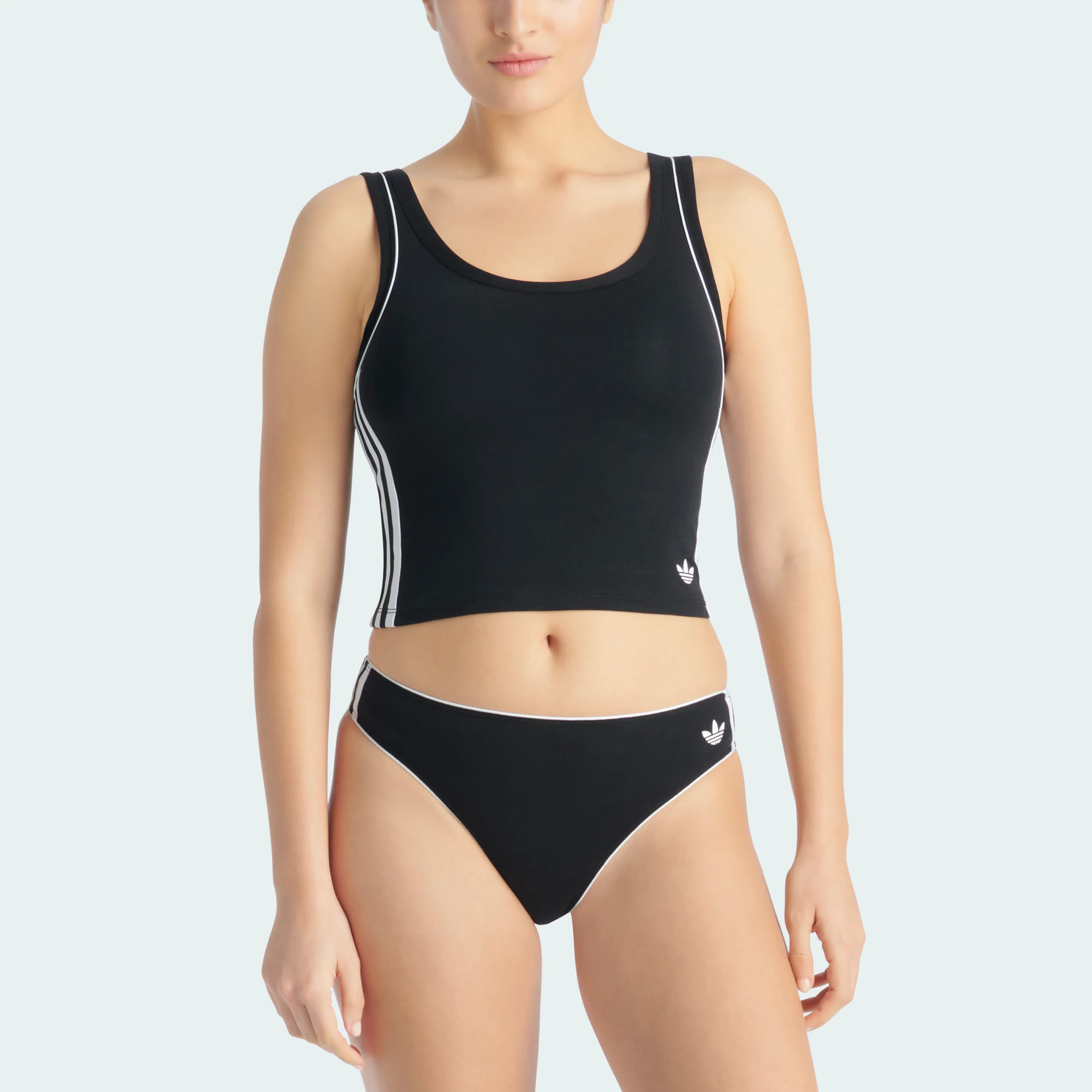 ADICOLOR COMFORT FLEX COTTON PADDED CROP TOP - Image 6