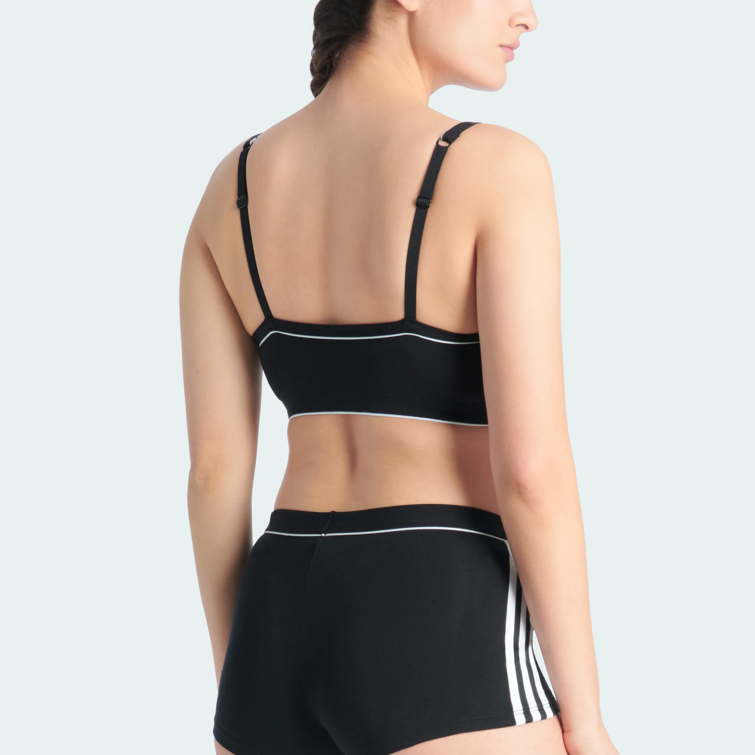 ADICOLOR COMFORT FLEX COTTON SCOOP BRALETTE - Image 3