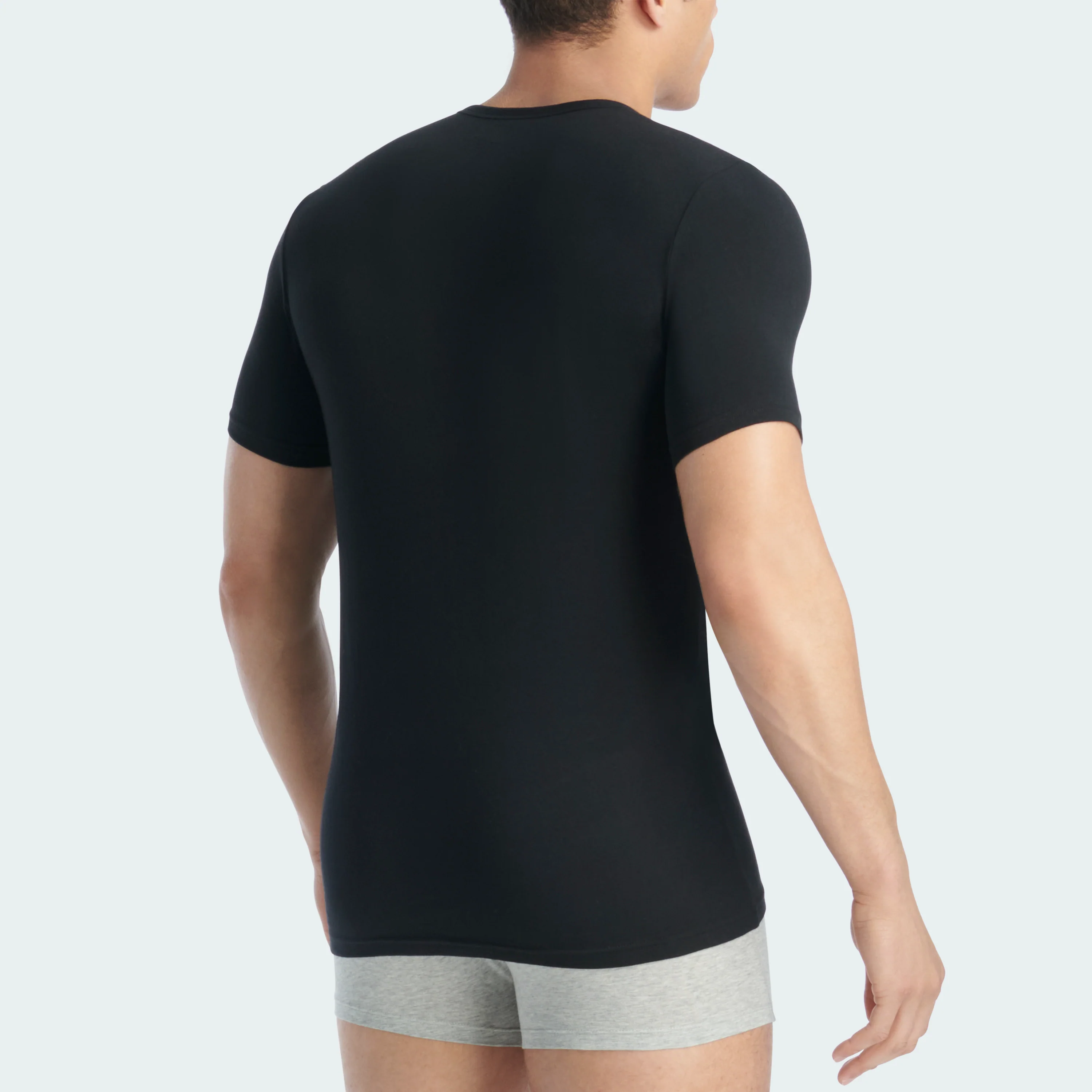 FLEX COTTON V-NECK T-SHIRT 2-PAIRS - Image 4
