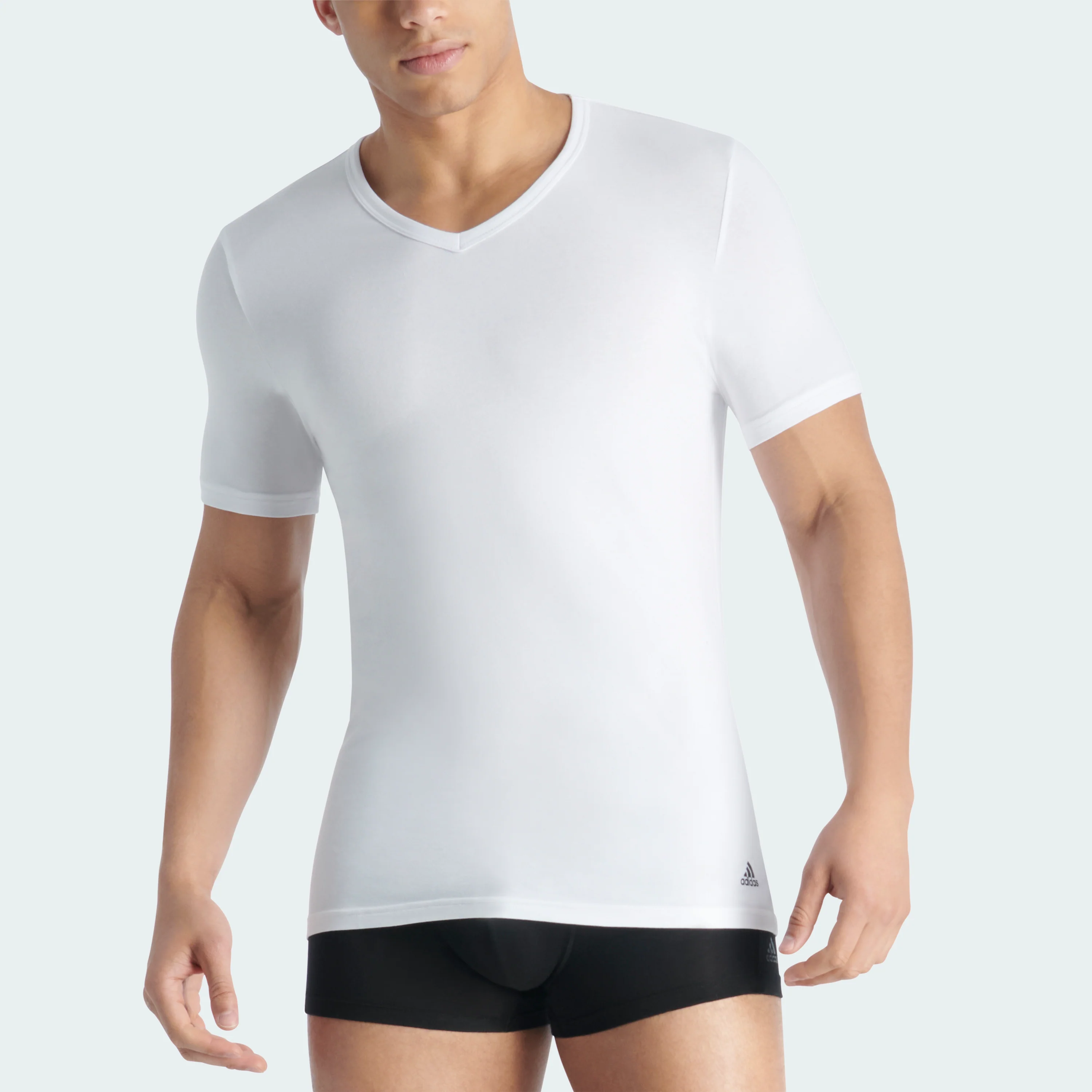 FLEX COTTON V-NECK T-SHIRT 2-PAIRS - Image 8