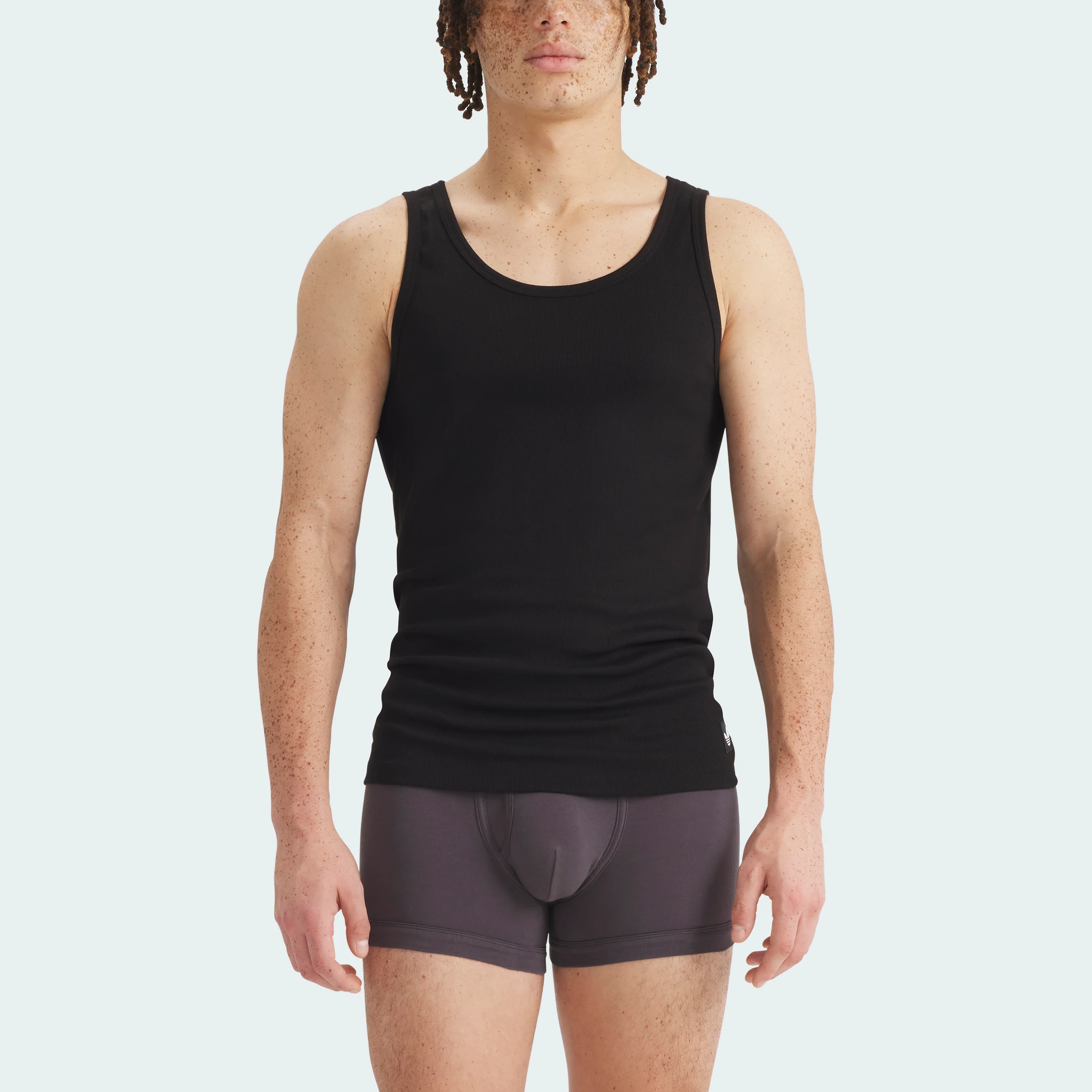 COMFORT COTTON RIB TANK TOP 2 PAIRS - Image 2