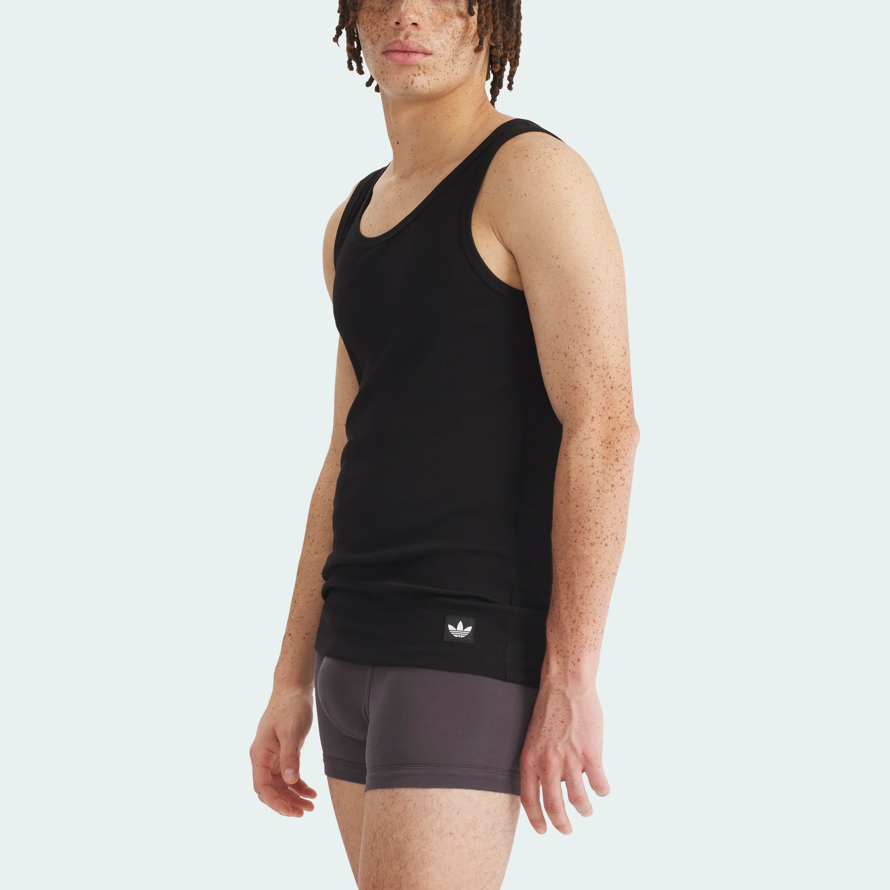 COMFORT COTTON RIB TANK TOP 2 PAIRS - Image 3