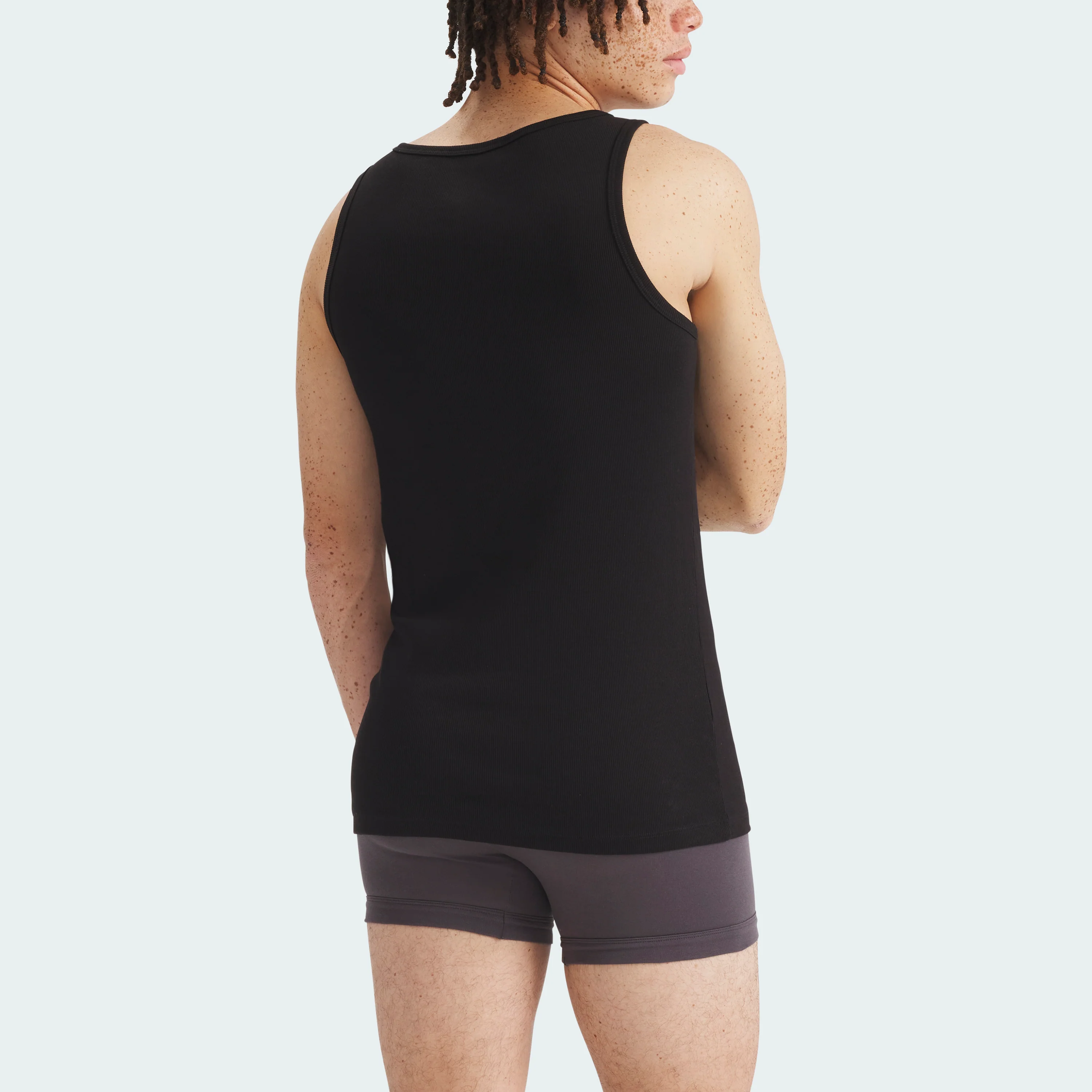 COMFORT COTTON RIB TANK TOP 2 PAIRS - Image 4