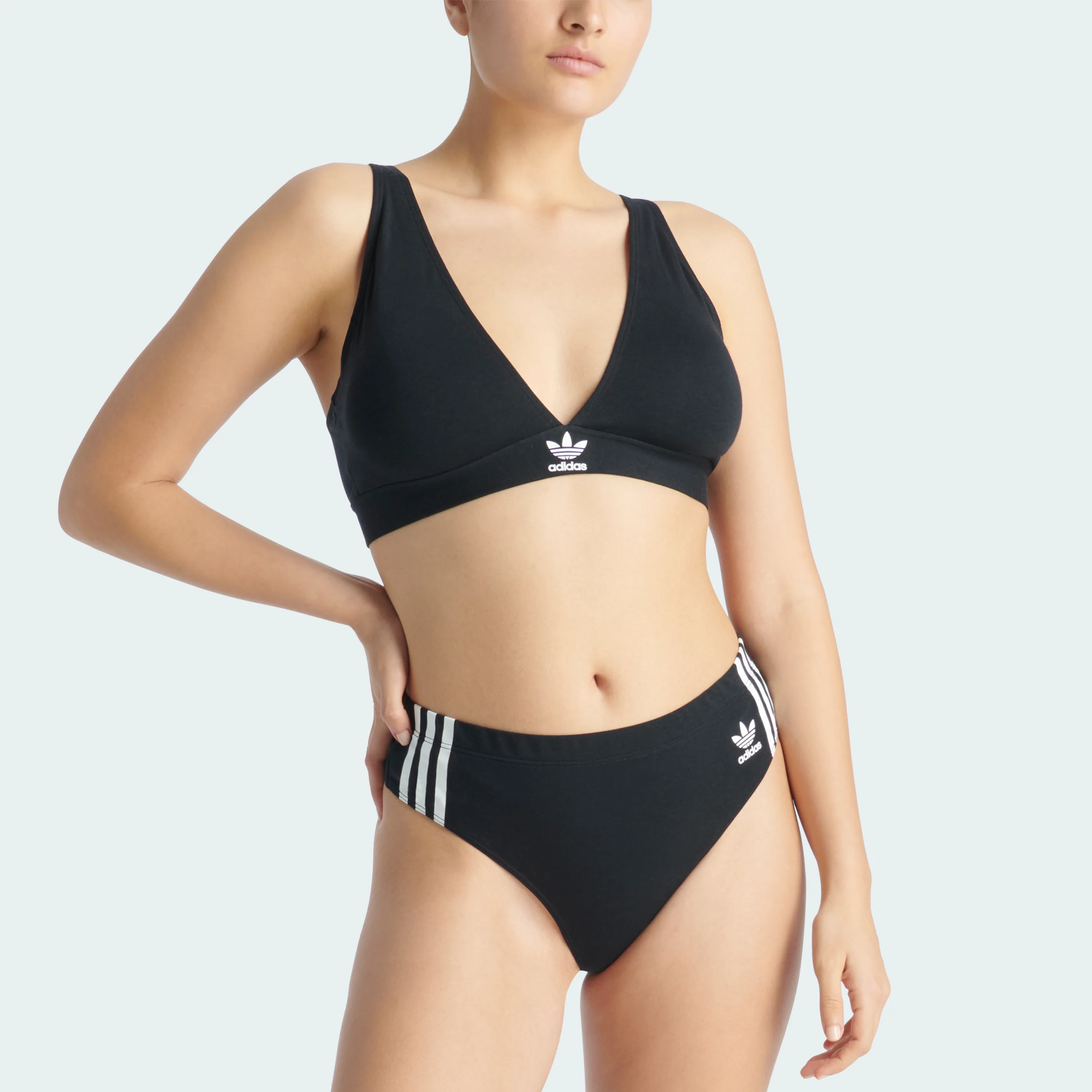 ADICOLOR COMFORT FLEX COTTON UNLINED TRIANGLE BRA - Image 5
