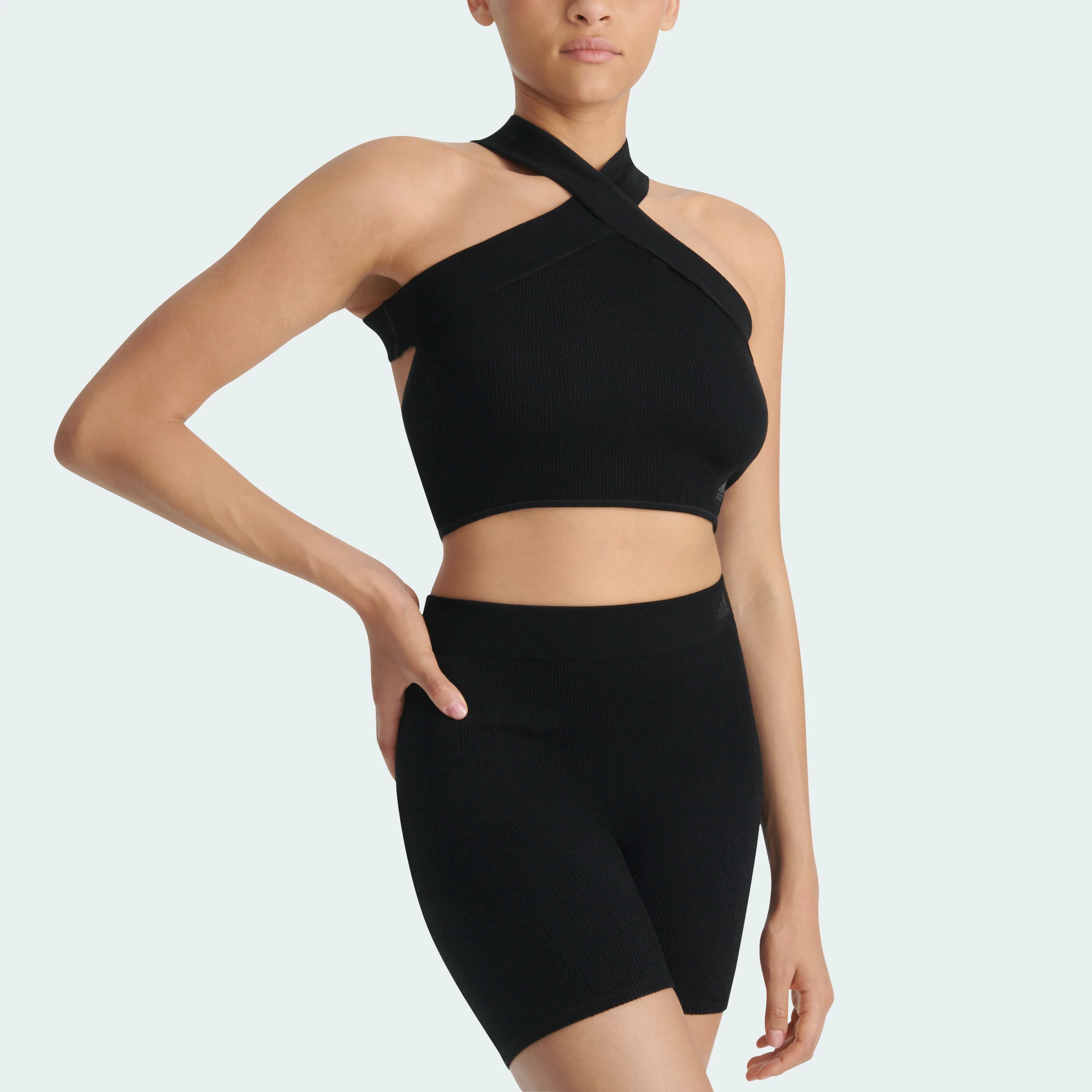 3D RIB HALTER BRALETTE - Image 10